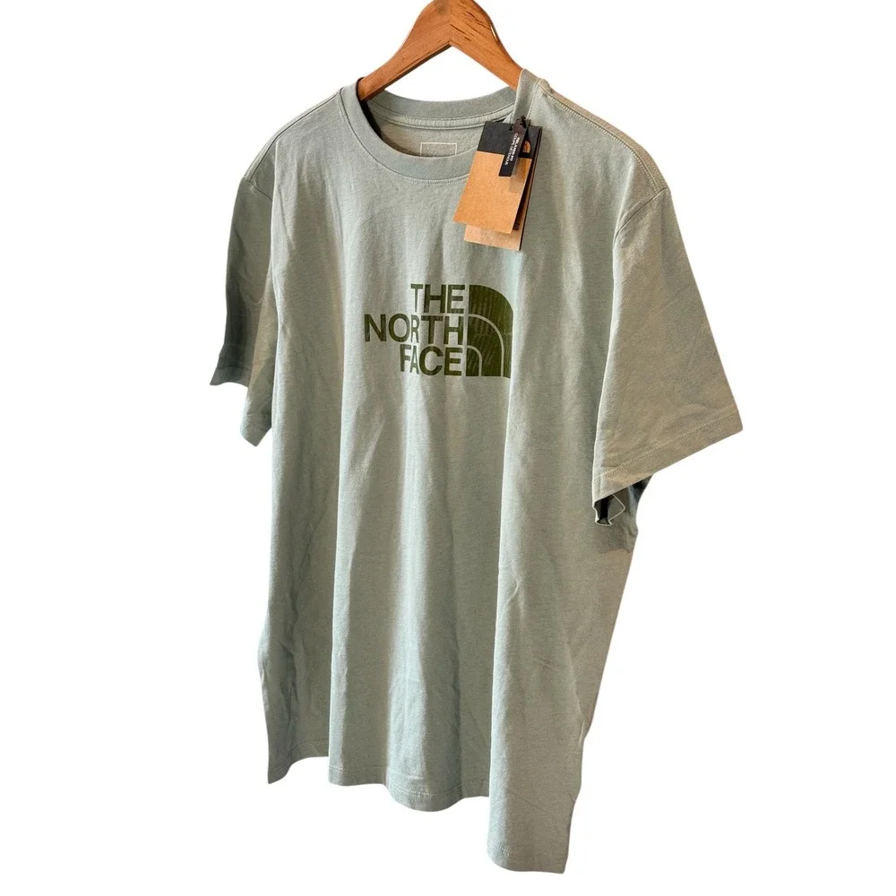 The North Face Womens Relaxed Fit Logo T-Shirt Sage Green Small NWT - Picture 3 of 9